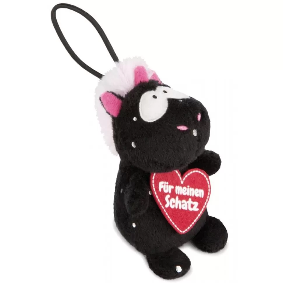Message To Go>NICI Einhorn Carbon Flash Fur Meinen Schatz 8 Cm Mit Loop