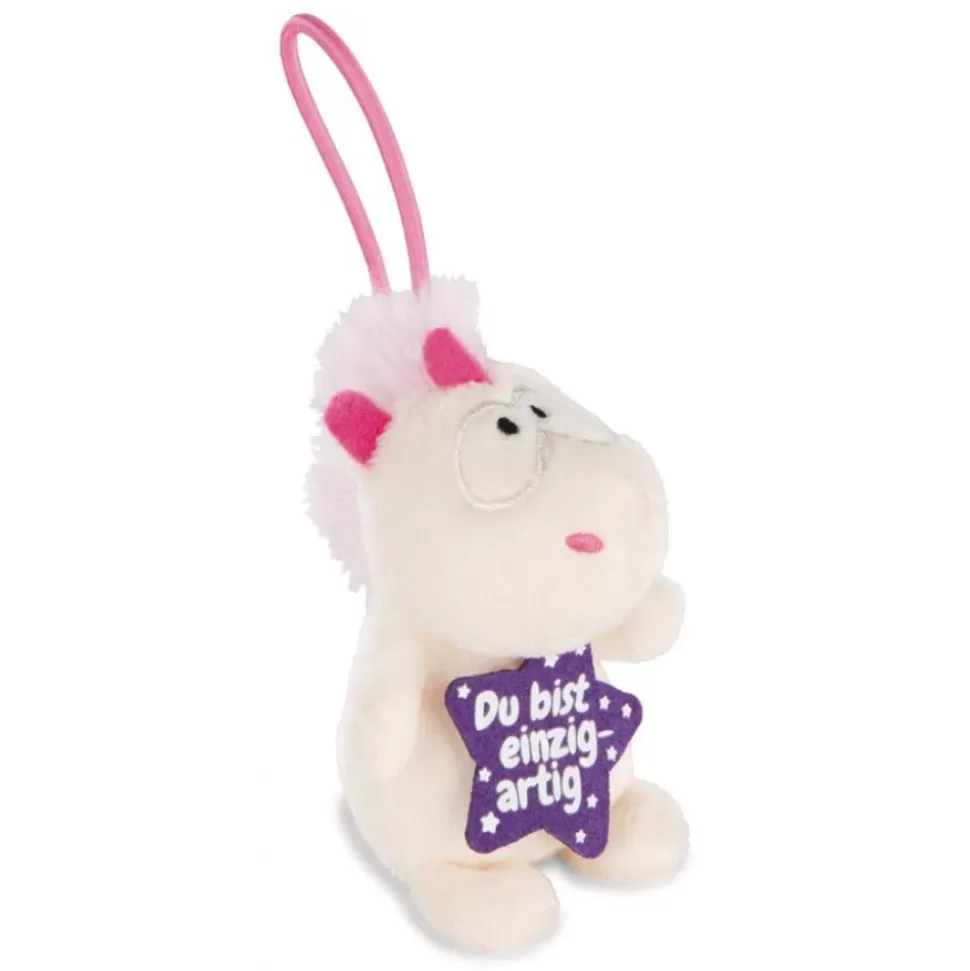 Message To Go>NICI Einhorn Theodor Du Bist Einzigartig 8 Cm Mit Loop