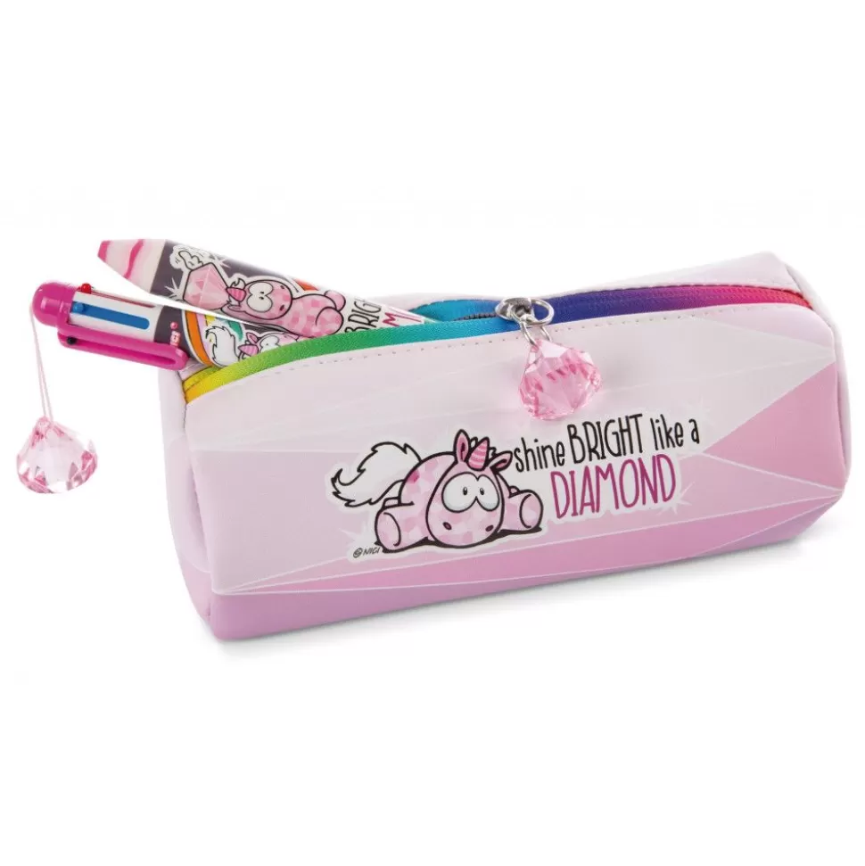 Theodor & Friends>NICI Stiftemappchen Einhorn Pink Diamond