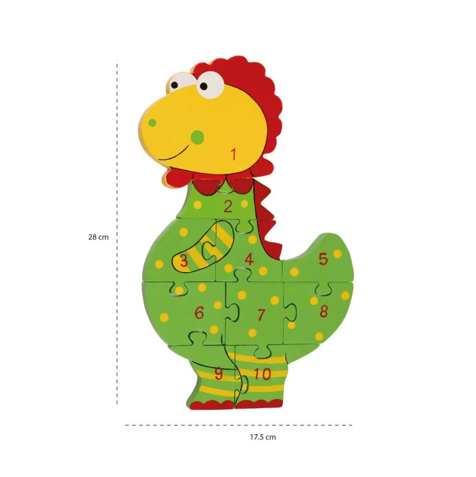 Orange Tree Toys>NICI Zahlenpuzzle Dinosaurier