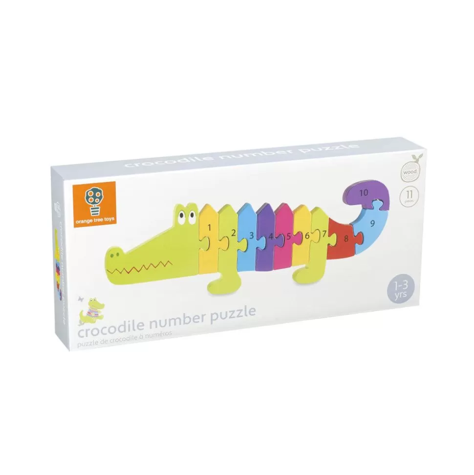 Orange Tree Toys>NICI Zahlenpuzzle Krokodil